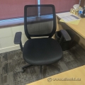 Union & Scale Essentials Black Mesh Back Fabric Task Chair